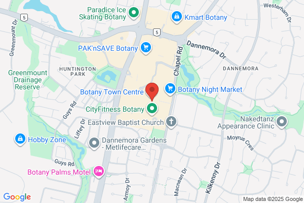 Map for Treetops ELC Botany
