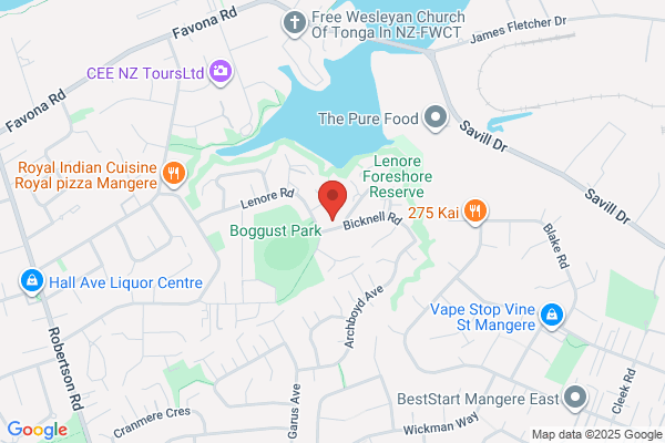 Map for Living & Learning Family Centre Mangere