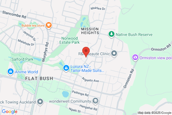 Map for KiNZ Mission Heights