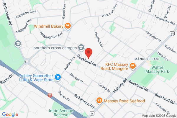 Map for Southern Cross Campus Preschool