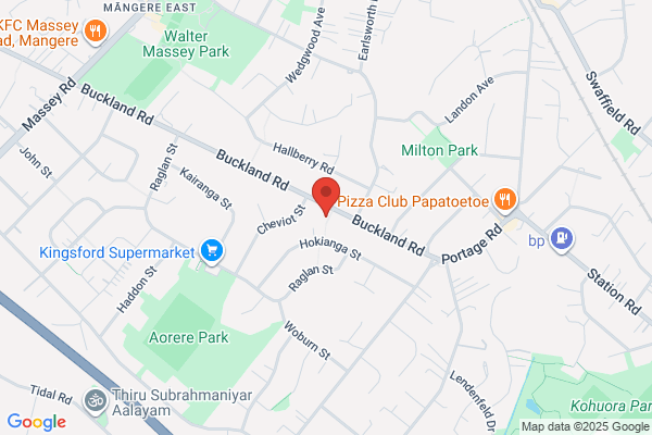 Map for Learning Adventures Mangere East