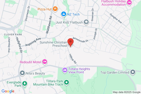 Map for Sunshine Christian Preschool