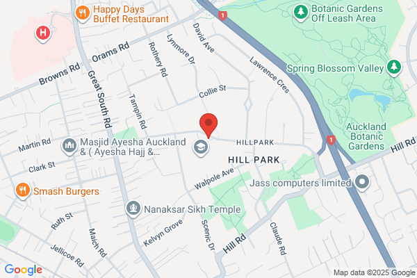 Map for Hill Park Kindergarten