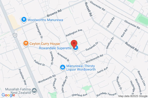 Map for Rowandale Kindergarten