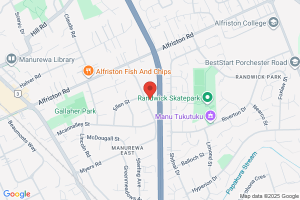 Map for Barnardos Early Learning Centre Manurewa