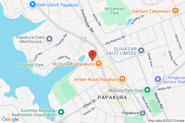 Map for Papakura Christian Preschool