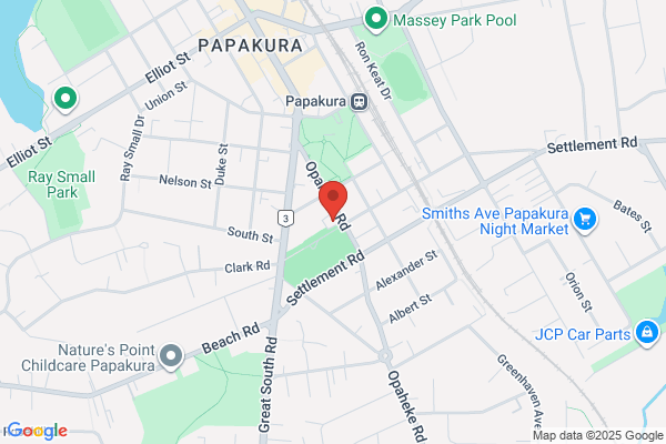 Map for Papakura Playcentre