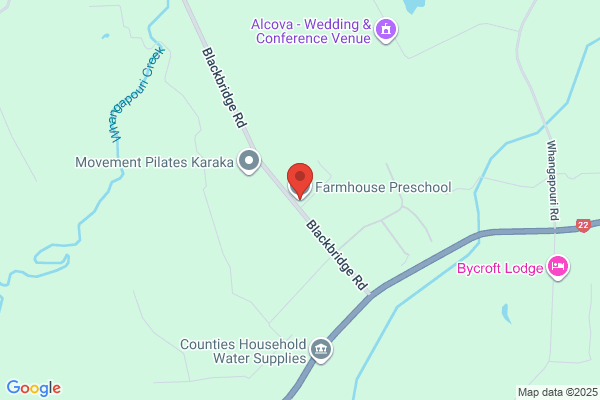 Map for Farmhouse Preschool Karaka