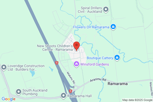 Map for New Shoots Children's Centre - Ramarama