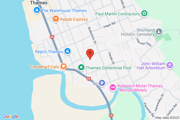 Map for Central Kids Kindergartens - Thames