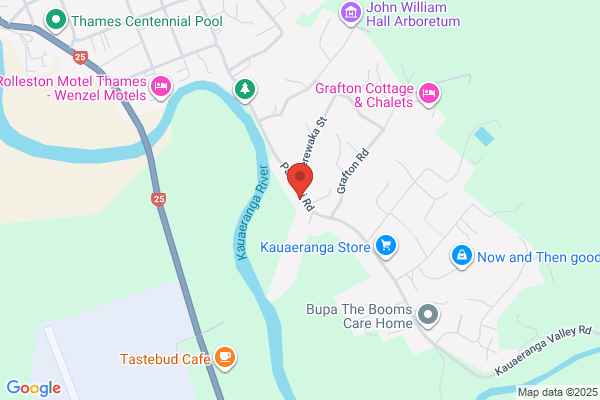 Map for Thames/Parawai Playcentre