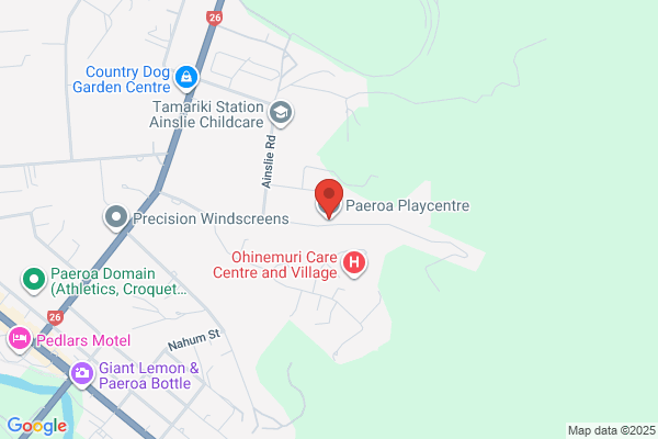 Map for Paeroa Playcentre