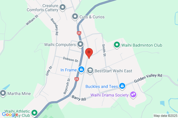 Map for Waihi Kindergarten