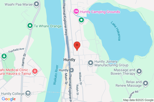 Map for Central Kids Kindergartens - Huntly