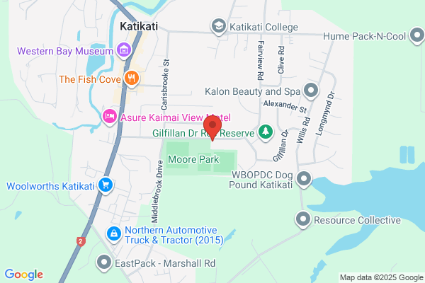 Map for Katikati Free Kindergarten