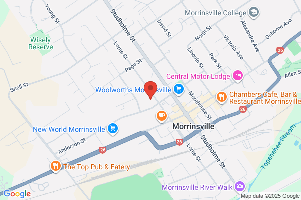Map for Morrinsville Playcentre