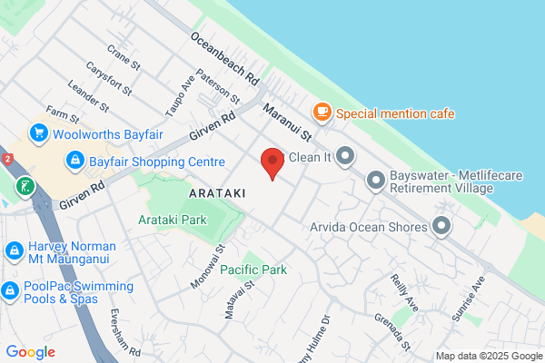 Map for Arataki Free Kindergarten