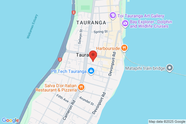 Map for Kidz Kindy Tauranga