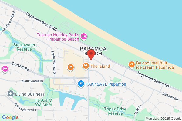 Map for Future Focus - Papamoa Beach