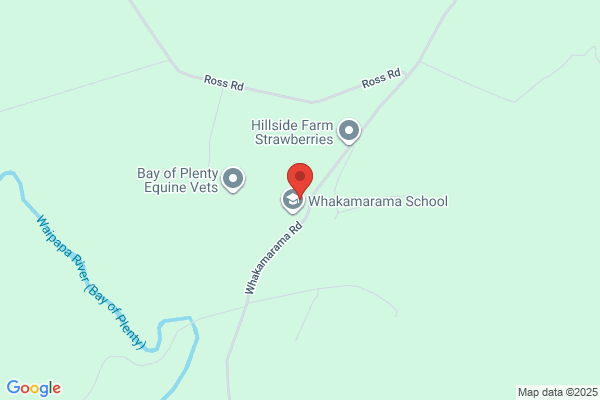 Map for Whakamarama & Districts Kindergarten