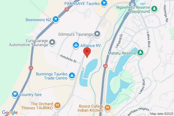 Map for Above & Beyond Tauriko