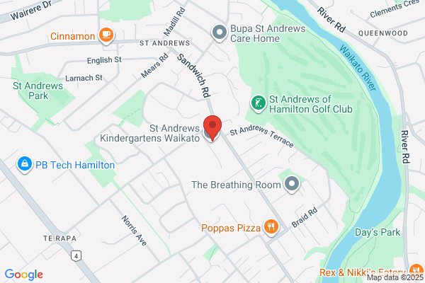 Map for St Andrews Kindergarten