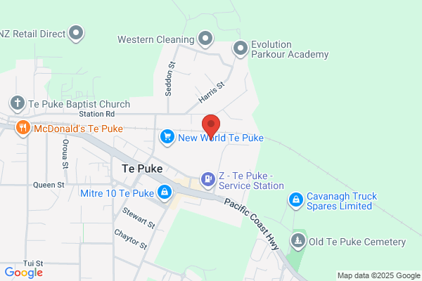 Map for Te Puke Playcentre