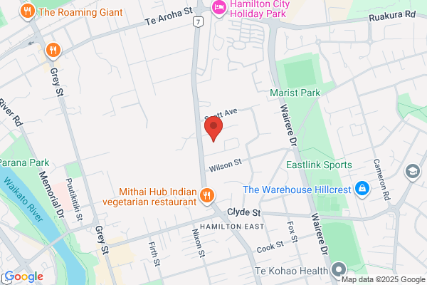 Map for Busy Bees Hamilton East