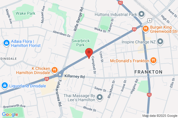 Map for Frankton Kindergarten