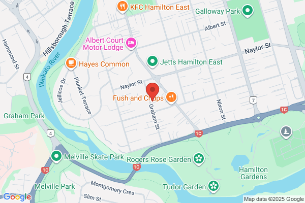 Map for Hamilton East Playcentre