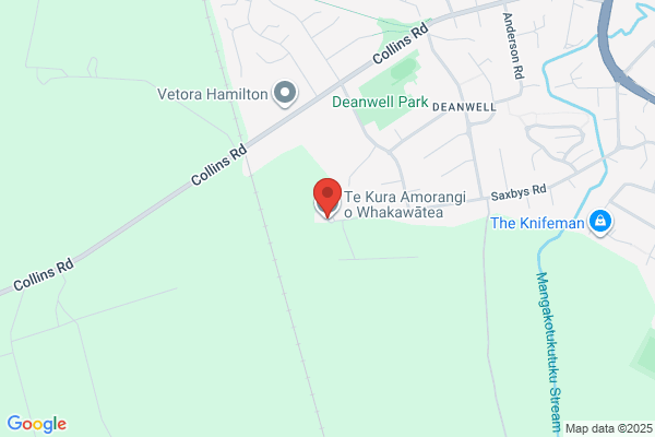 Map for Te Kōhanga Amorangi o Whakawātea