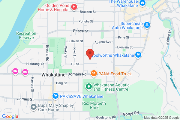 Map for Central Kids Kindergartens - Apanui