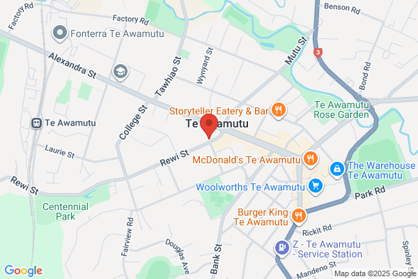 Map for Central Kids Kindergartens - Rewi Street