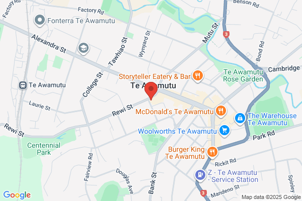 Map for Learning Links Rewi Street