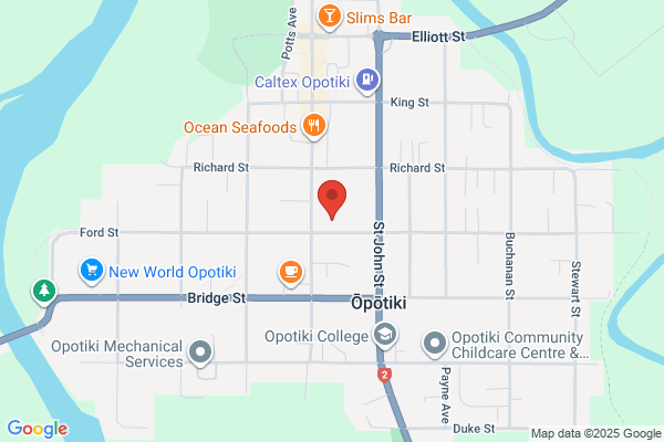 Map for Opotiki Rose Garden Preschool