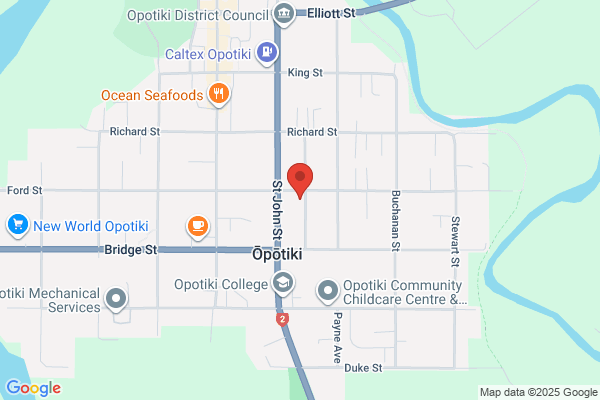 Map for Central Kids Kindergartens - Ōpōtiki
