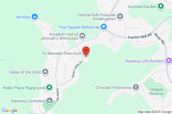 Map for Te Manaaki Preschool