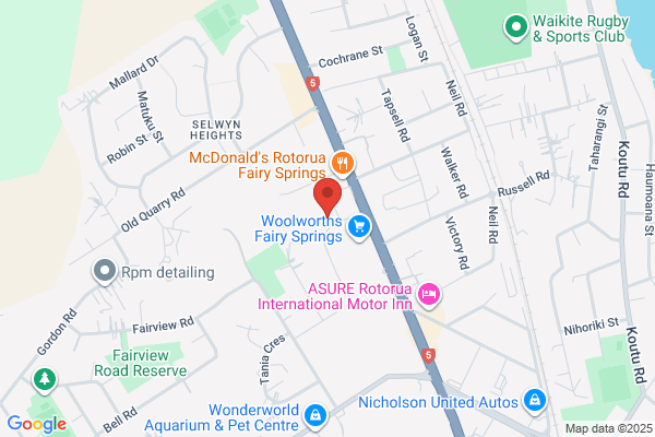 Map for Kidz World - Maisey Place