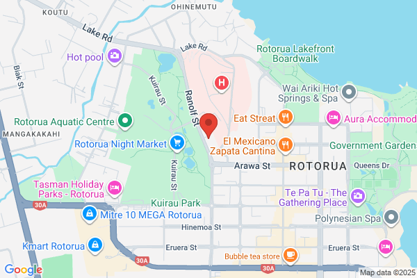 Map for Te Puna Manawa o Whakaue