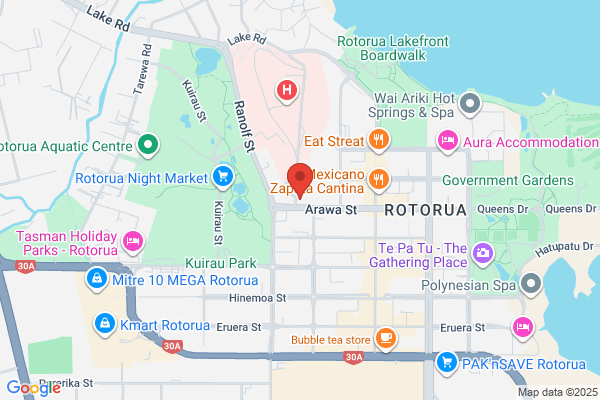 Map for Health NZ Lakes ECE Centre