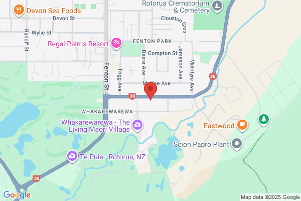 Map for Learning Adventures Rotorua Kea