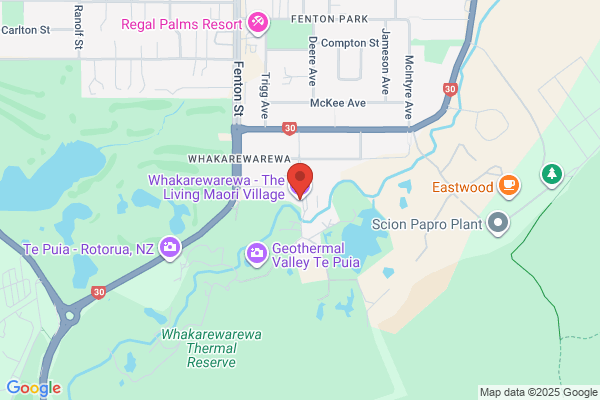 Map for Te Kōhanga Reo ki Whakarewarewa