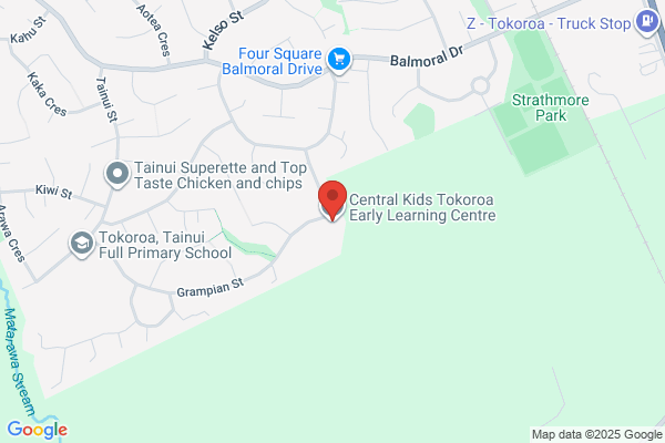 Map for Central Kids Kindergartens - Tokoroa