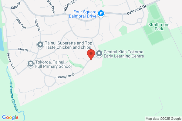 Map for Central Kids Kindergartens - Arohanui