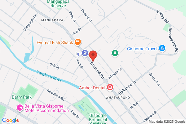 Map for Gisborne Montessori Preschool