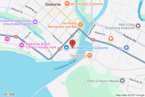 Map for House of Wonder Gisborne by Busy Bees