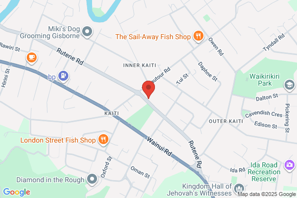 Map for Kaiti Playcentre