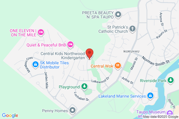 Map for Central Kids Kindergartens - Northwood