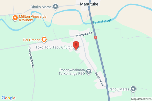 Map for Te Kōhanga Reo o Manutuke