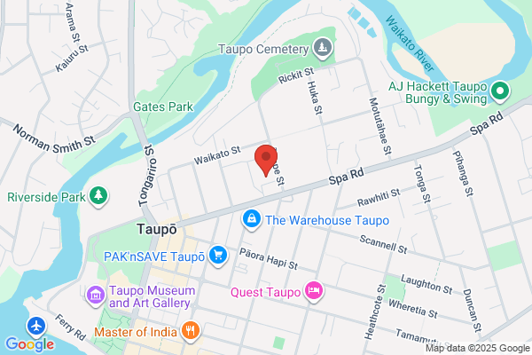 Map for Busy Bees Taupo